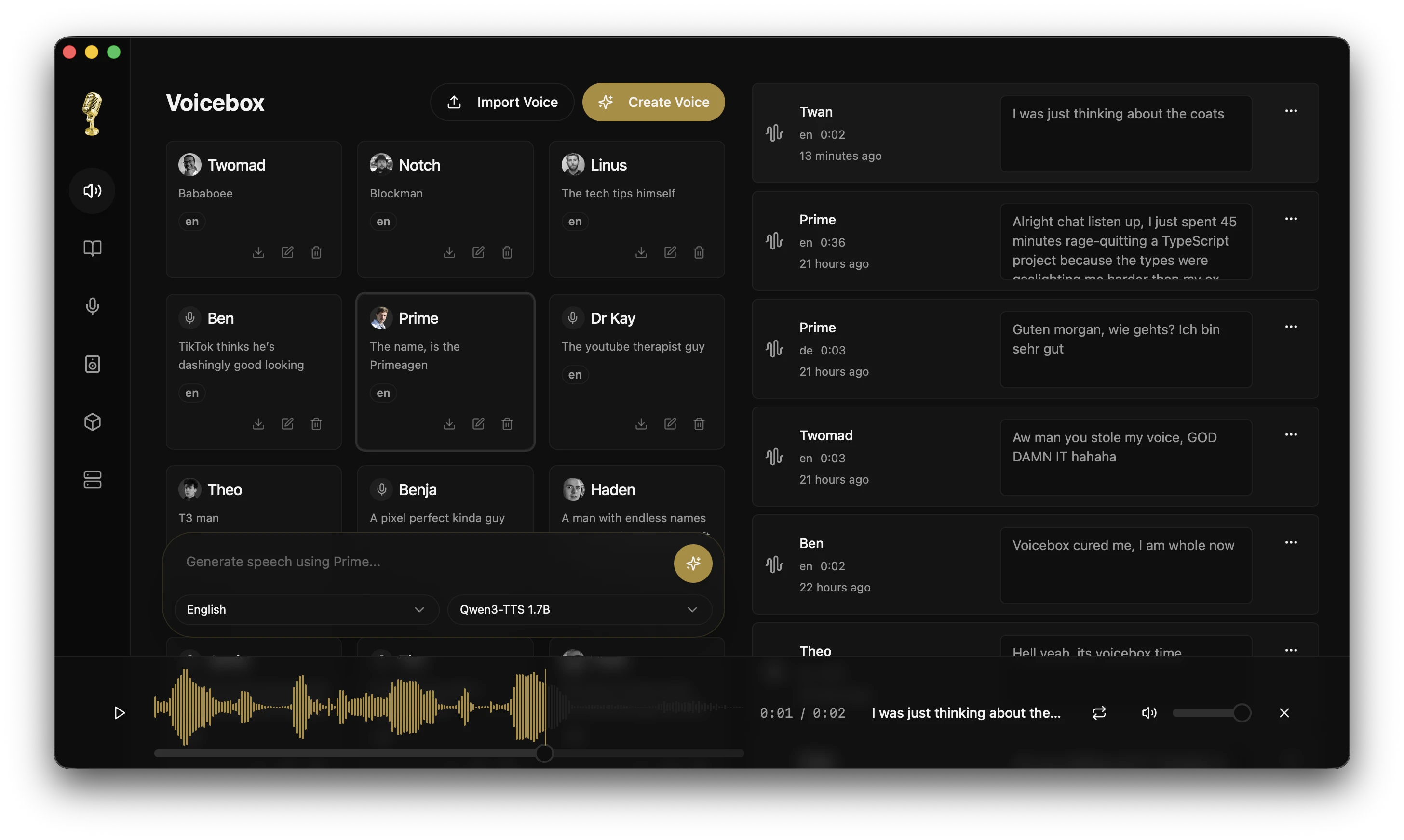 TalkBox App Screenshot
