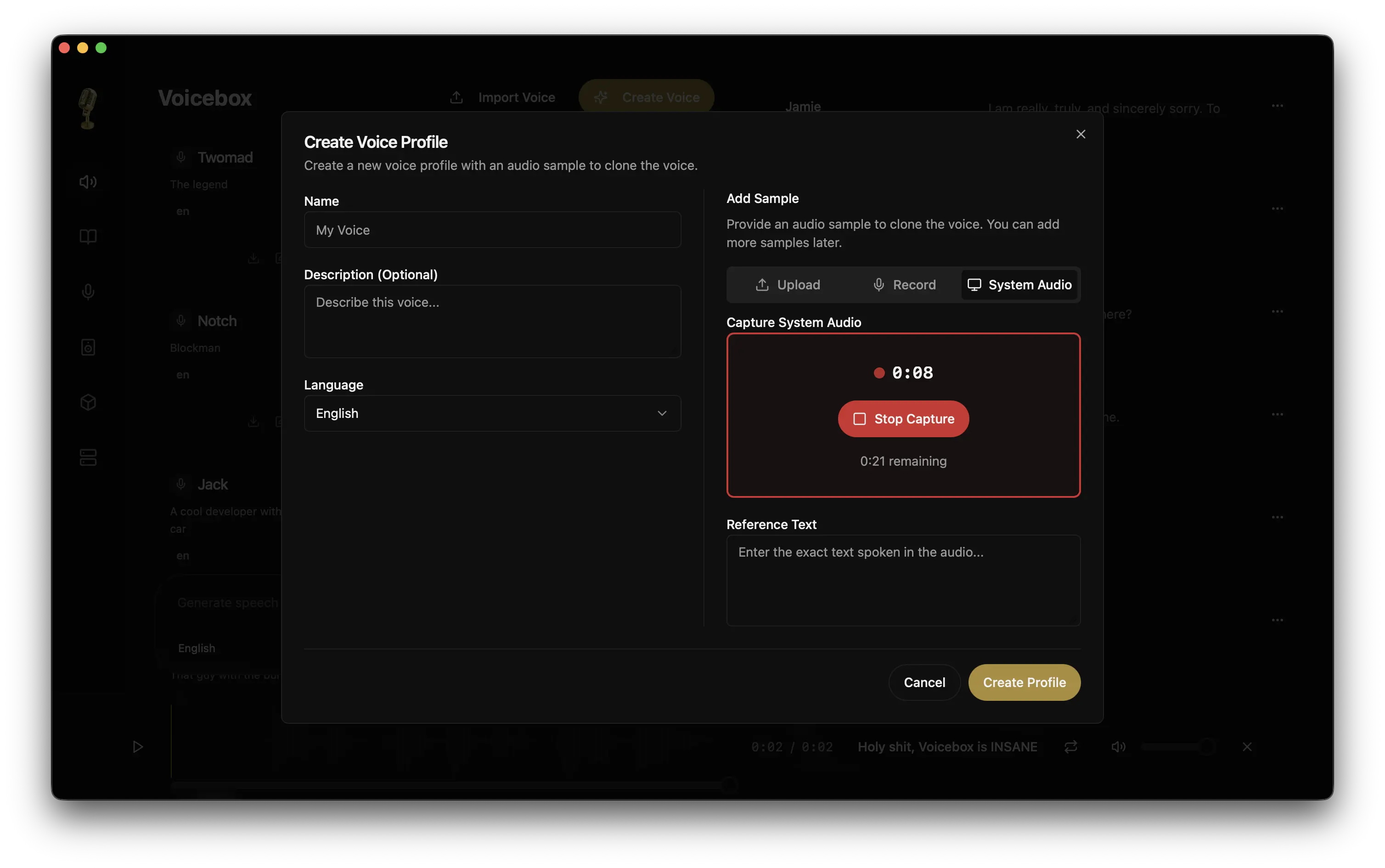 Voicebox Screenshot 3
